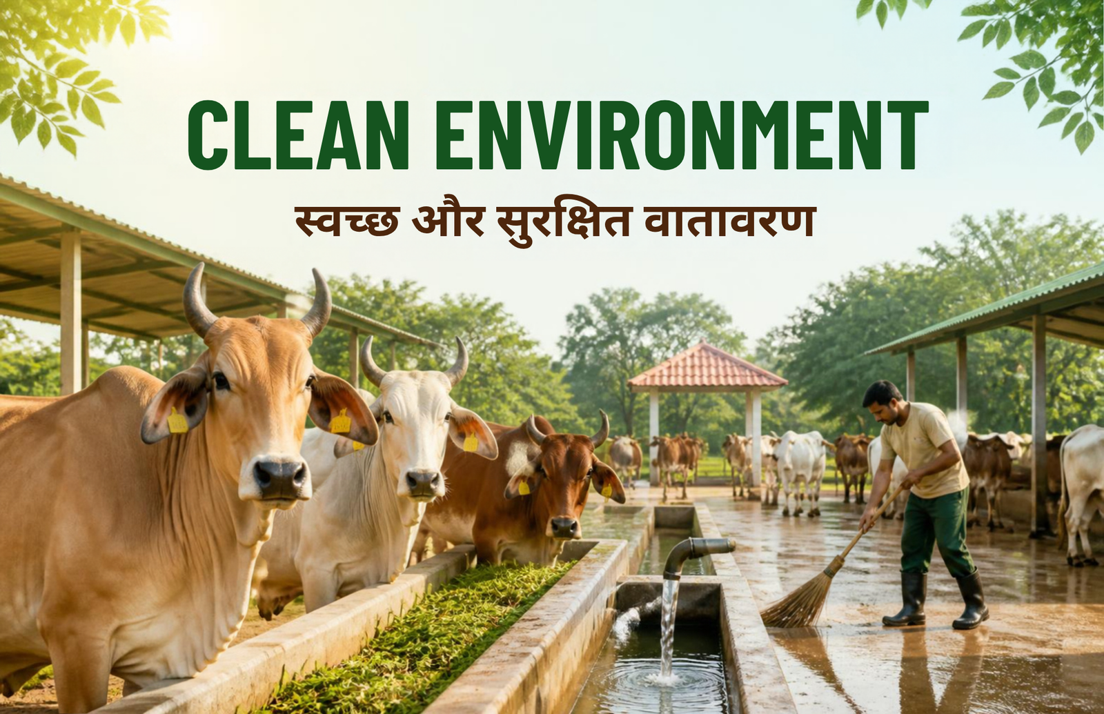 Clean and Safe Gaushala Environment
